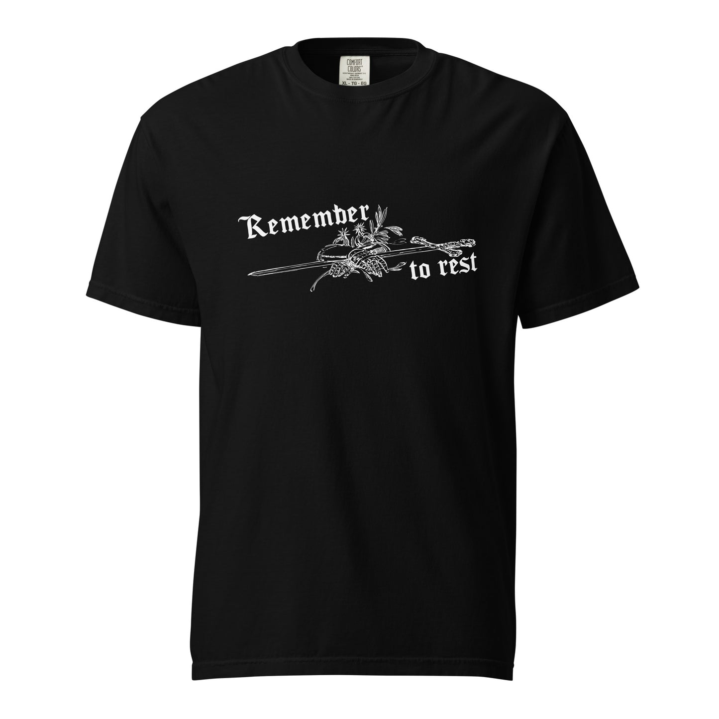 Remember to Rest Black t-shirt